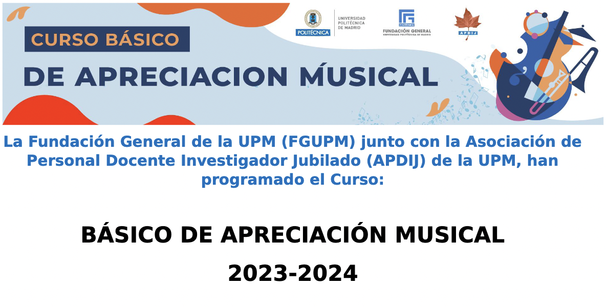 Curso Básico de apreciación musical 2023-2024